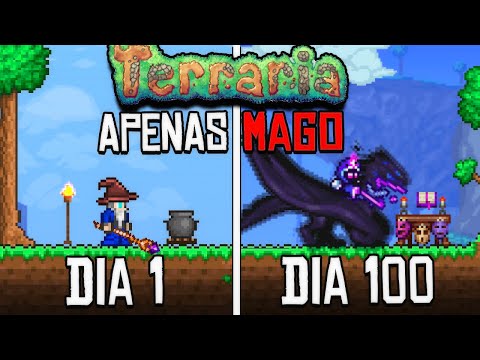 I SPENT 100 DAYS IN TERRARIA JUST AS MAGE