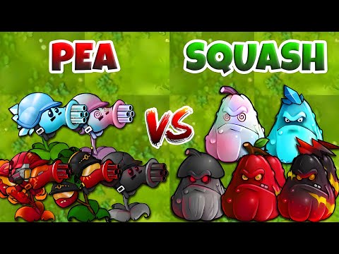PVZ Fusion 3.2 Challenge - Team PEA vs SQUASH Plants Fusion vs Obsidian Gargantuar - Who Will Win?