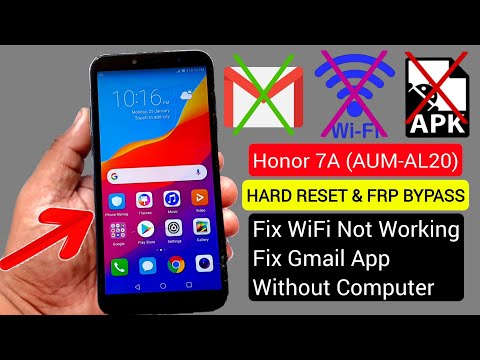 Honor 7A (AUM-AL20) HARD RESET & FRP UNLOCK 2021 |New Trick Without PC