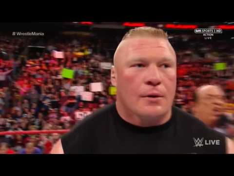 GoldberG Face To Face witH BrocK LesnaR BeForE WrestleManiA