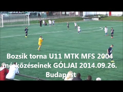 Bozsik torna U11 MTK MFS 2004 mérkőzéseinek GÓLJAI 2014.09.26. Budapest