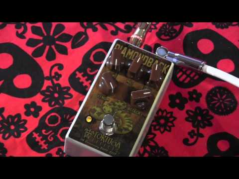 Tortuga Effects DIAMONDBACK overdrive guitar effects pedal demo with Marshall & SG