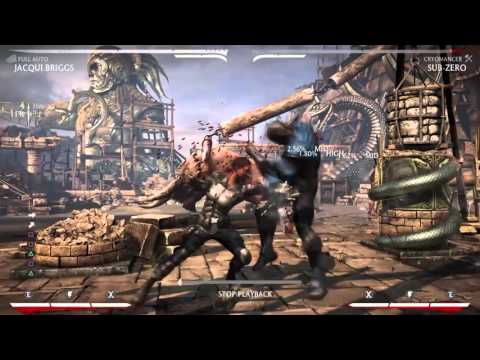 Mortal Kombat X Jacqui briggs full auto combos
