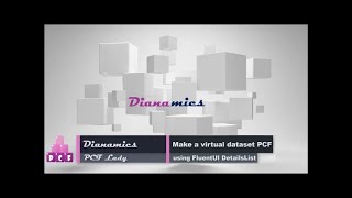 Create a Virtual Dataset PCF using FluentUI DetailsList