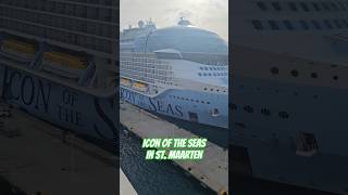 One of the largest cruise ships in the world. #royalcaribbean #iconoftheseas #stmaarten #travel