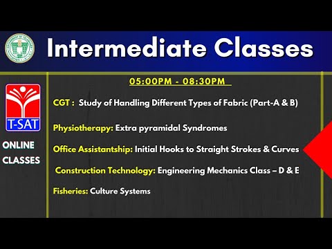T-SAT | Intermediate online Classes | 06.04.2021