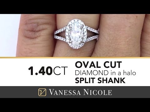 OVAL CUT ENGAGEMENT RING | Split Shank Oval Diamond Ring for Bethany
