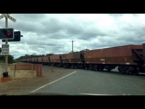 A very long freight train in the Australian outback. One for you Herman.