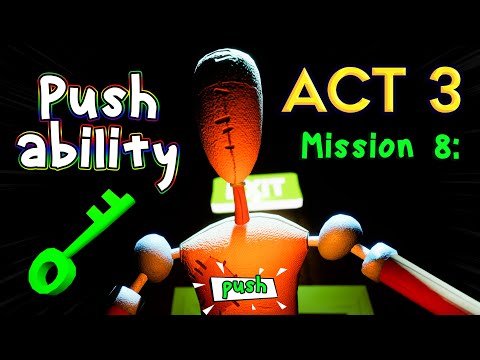 How to get Push Ability in Hello Neighbor Act 3 | Mission 8 (Green Key Room/Big Magnet)