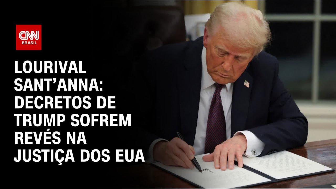 Lourival Sant’Anna: Decretos de Trump sofrem revés na justiça dos EUA | CNN PRIME TIME