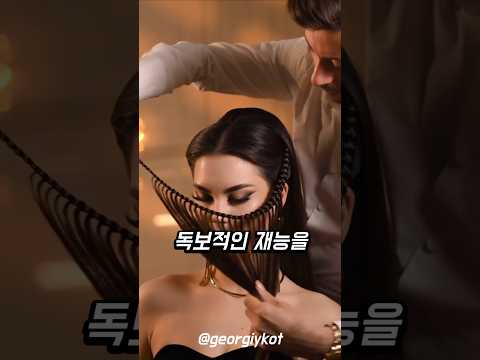 독창적인 기법의 헤어 디자인