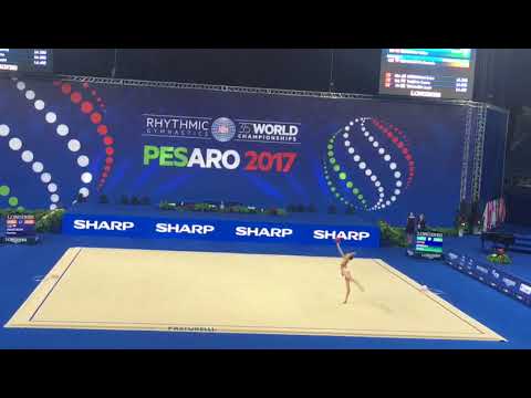 Polina Berezina (ESP) ball qualification World Championships Pesaro 2017