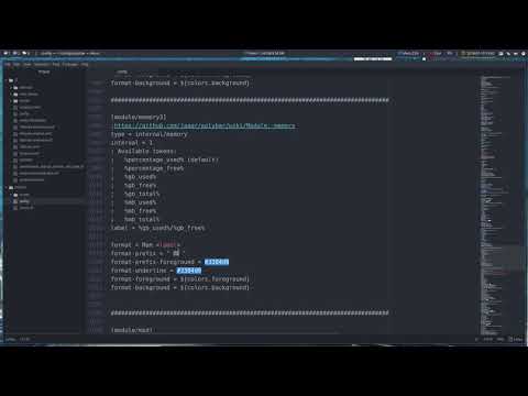 ArchMerge : 182 polybar modules A-Z : memory3