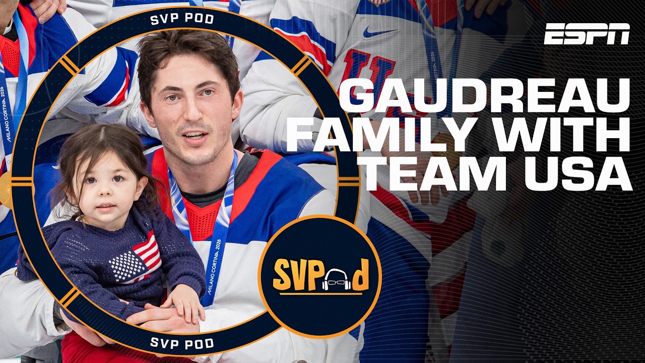 SVP reacts to Johnny Gaudreau's kids joining Team USA after gold medal win 🙌