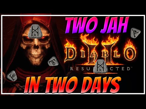 D2R CRAZY RUNES DROPS TWO JAH IN TWO DAYS ENJOY