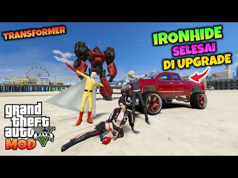 TRANSFORMER IRONHIDE SUDAH SELESAI DI UPGRADE - GTA 5 MOD TRANSFORMER