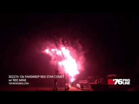SE227A 13s FanSweep Red Star Comet w/ Red Mine