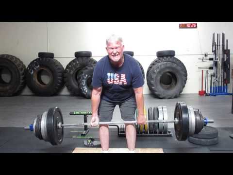 Tom Jones 68 Year Old Masters Powerlifter Deadlifts 400 Pounds for 5 Reps