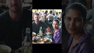 Shaun Tait with his wife Mashoom singha ❣️ #shauntait