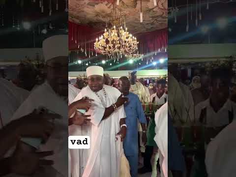 OBA ELEGUSHI AND HIS ENTOURAGE ARRIVE THE WEDDING OF FAREEDAH AND ABDULQUYIL #wedding #shorts