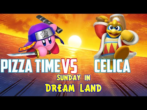 Pizza Time (Ninja/Whip/Archer) vs Celica (King Dedede) - Kirby Fighters 2 - Sunday in Dream Land #3