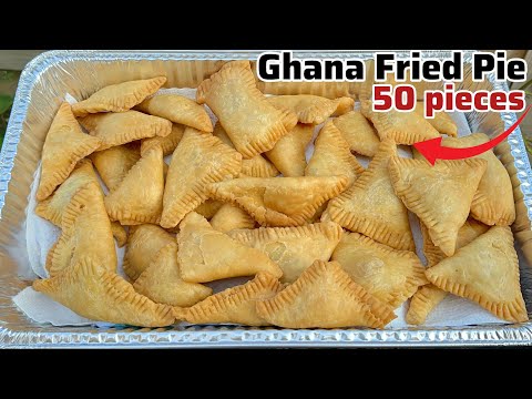 African snack recipes/How to prepare Ghana party fried pie/Most popular Ghanaian party snack