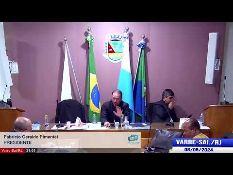 11ª Reunião do 1º Período Ordinário da Câmara de vereadores de Varre-Sai. Varre-Sai/RJ. 06/05/2024.