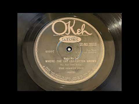 Goofus Five: Make Me My Cot Where The Cot-Cot-Cotton Grows NYC 11/3/1927 Pete Pumiglio Spencer Clark