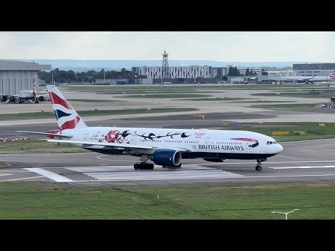 Boeing 777-200ER British Airways "GREAT festival of creativity in Shanghai" G-YMML Heathrow