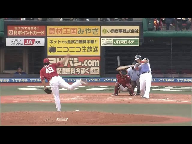【8回表】ファイターズ・中田22号同点弾!! 文句なしの打球はバックスクリーンへ!! 2015/7/5 E-F