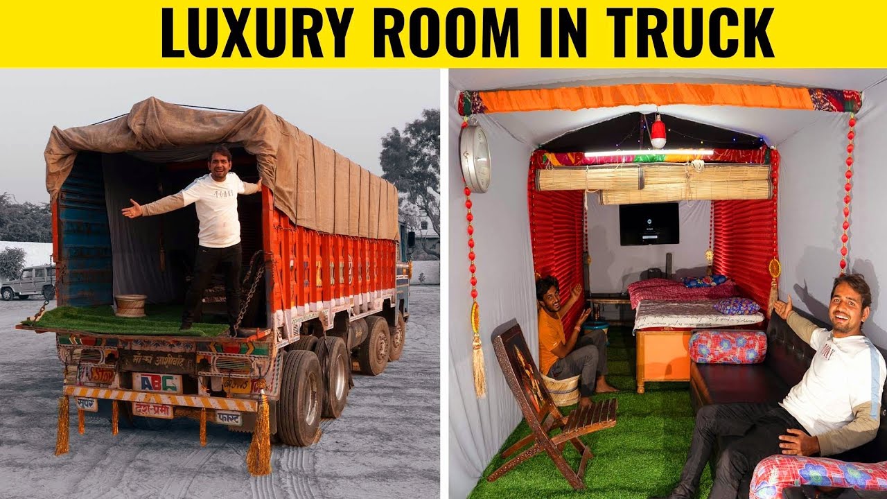 We Made 5 Star Room In Truck - चलता फिरता घर  Wow!!! 😍