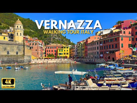 Vernazza 🇮🇹 Italy Walking Tour 4K 🎥 Cinque Terre italy