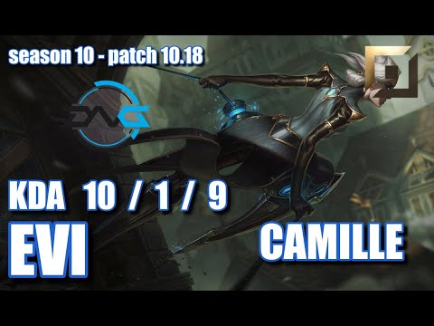 【韓国サーバー/GM/vs Pirean】DFM Evi カミール(Camille) VS ジェイス(Jayce) TOP - Patch10.18 KR Ranked【LoL】