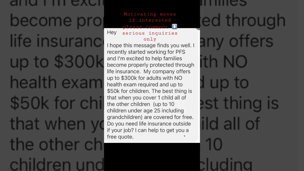 Primerica Financial Services… if interested comment interested below ⬇️ in the comments