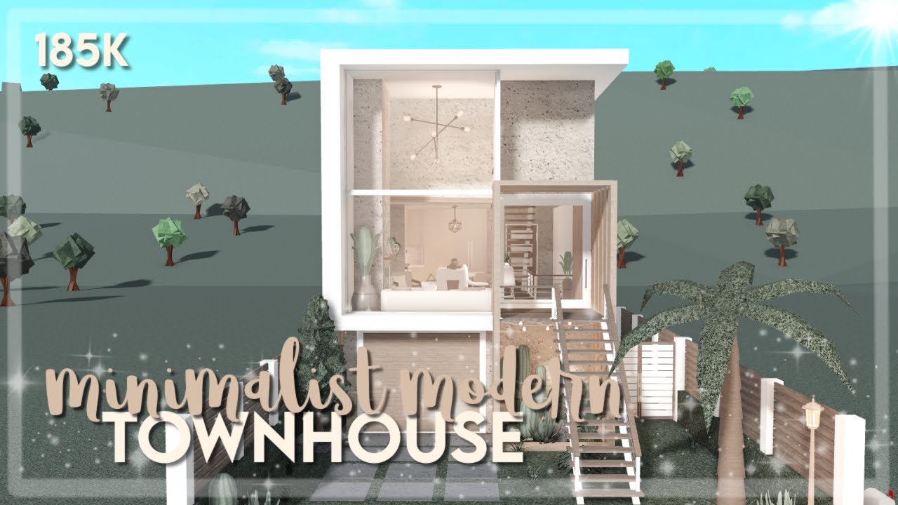 Bloxburg | Minimalist Modern Townhouse - Speedbuild