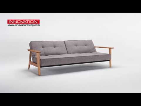Splitback Sofa Bed w/Frej Arms by Innovation