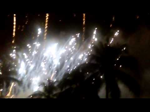 Singapore 2016 New Year Fireworks @ siloso beach シンガポールの新年花火