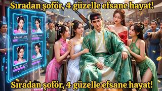 Dört muhteşem güzelle gezen şoför! Fetih sistemiyle, kadınları memnun 