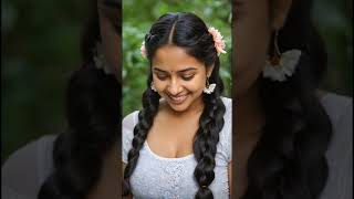 Download lagu Gadis cantik tersenyum mengenakan gaun putih dalam video ai #mrindiatamil  mp3