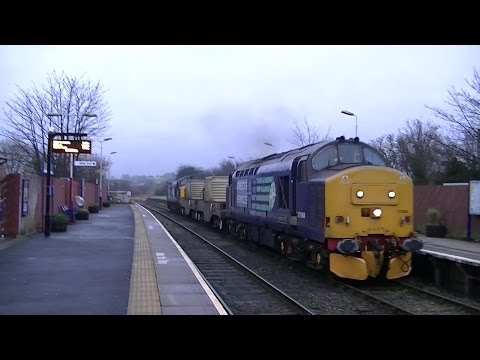 DRS 37688 tnt 37609. 6C51 Flasks. Bare Lane. 22/12/14