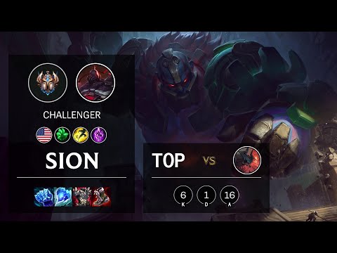 Sion Top vs Aatrox - NA Challenger Patch 11.19