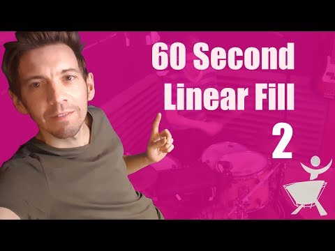 fun 16th note triplet linear fill - 60 second drum lesson