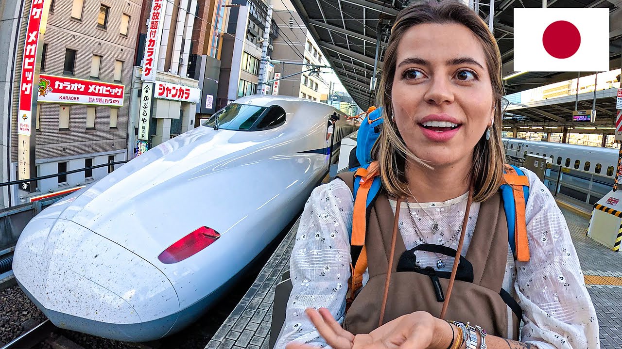 COMO É VIAJAR DE TREM BALA NO JAPÃO (mais de 300km/h)