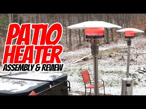 Hampton Bay 48,000 BTU Stainless Steel Patio Heater Assembly & Review