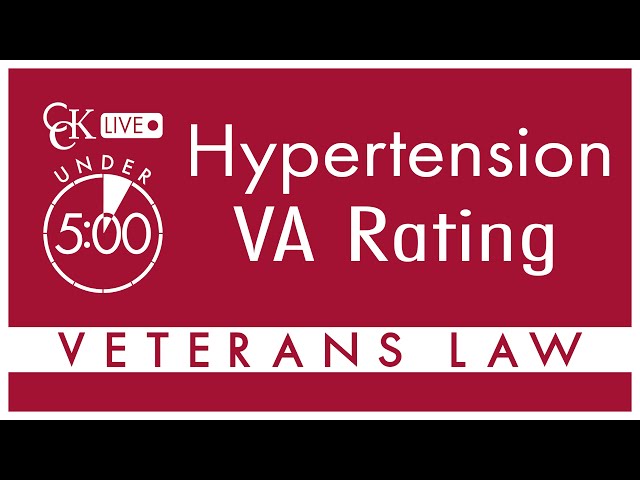 Hypertension VA Rating Explained