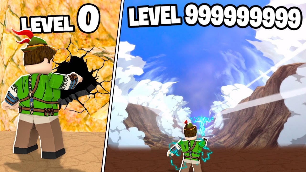 QUEBRANDO MONTANHAS COM 1 SOCO NO ROBLOX!! (One Punch Man)