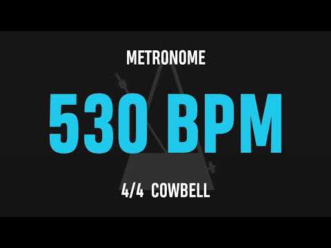 530 BPM 4/4 - Best Metronome (Cowbell)
