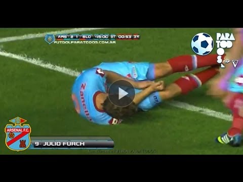 Gol de Furch. Arsenal 2 San Lorenzo 1. Fecha 11. Torneo Inicial 2013