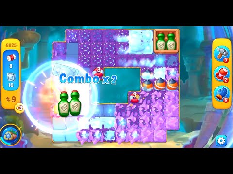 Fishdom level 8825 with a puzzle (с головоломкой)