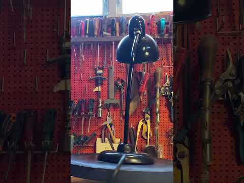 Reassembling a newly restored 1930’s Christian Dell lamp